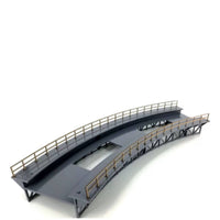 Curved Railway Bridge Engineered for Train Displays, Hobbyists