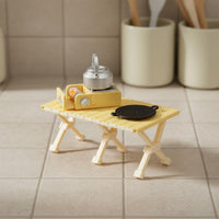 Miniature Camping Furniture Set Desktop Decoration Dollhouse Hiking Furniture Set Creative Scene Building Doll House Decor