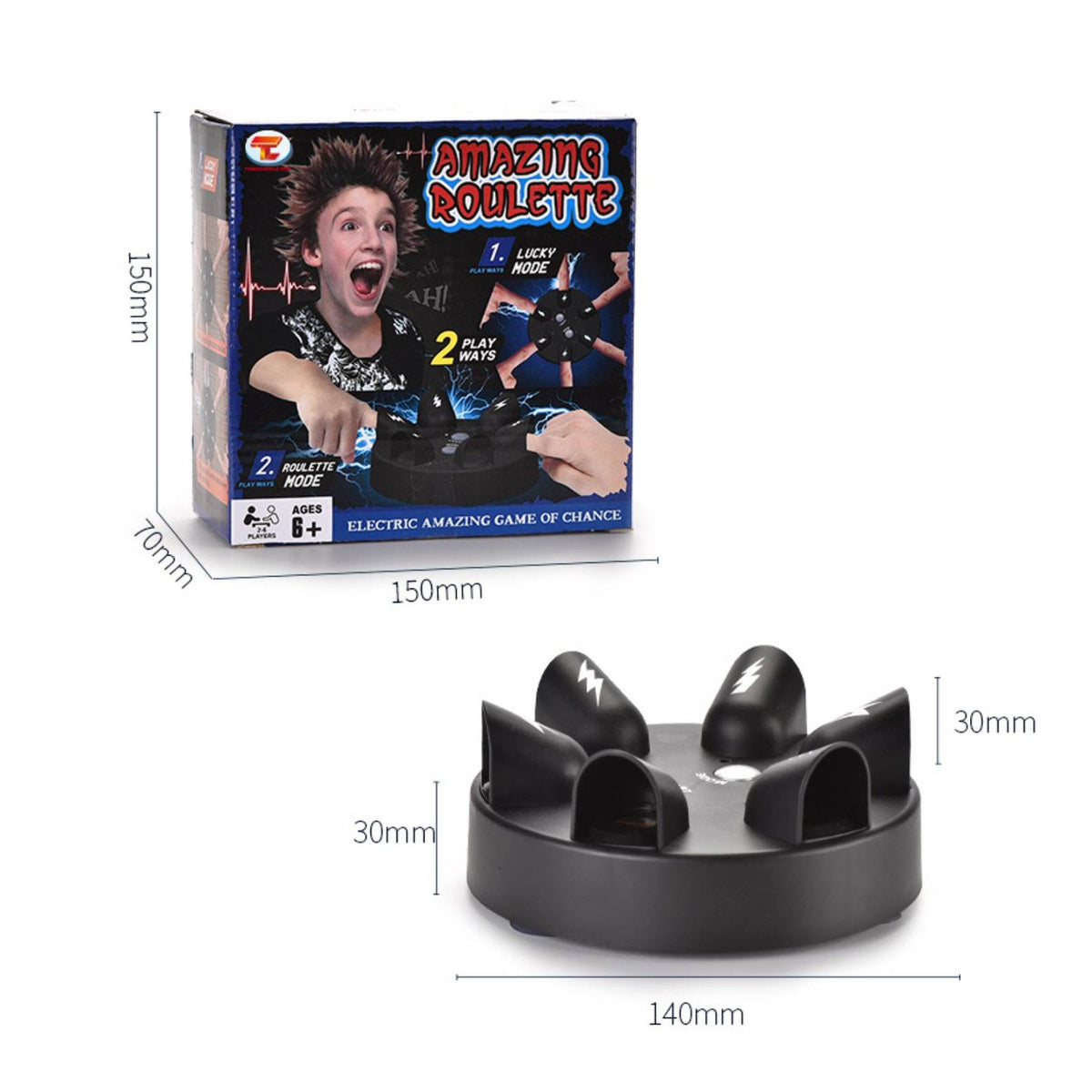 Lie Sensor Game Multiplayer Fun Prank Device Suction Cup Base for Party, Teens