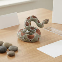 Rattlesnake Figurine Realistic Rattlesnake Figure Educational for Zoo, Children