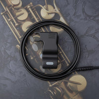 Saxophone Audio Pickup Clip Rubber Padded Brass Instrument Mic Holder Secure