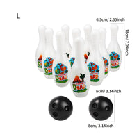Children's Bowling Playset Educational Play Equipment Realistic Finger Holes
