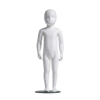 Full-Body Child Mannequin Sleek Finish Dress Form White for retail_s