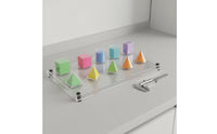 8 Pieces Transparent Geometric Solids Visual Demonstration Tool for Classroom