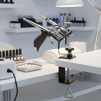 Double Airbrush Holder Stable Base Desktop Airbrush Stand Tool Organizer