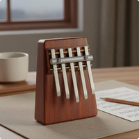 5-Note Thumb Piano Educational Mellow Sound Wood Thumb Piano for Beginners, Learning, Travel