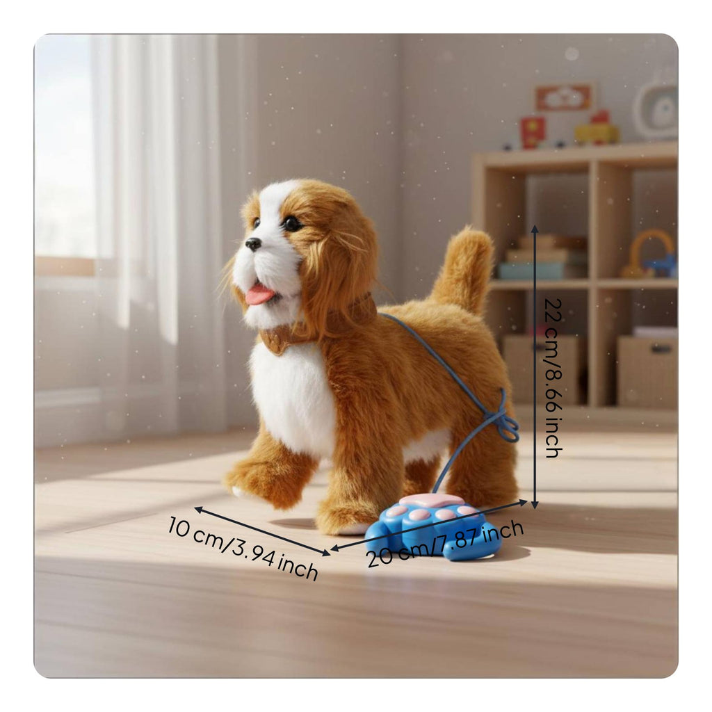 Singing Walking Puppy Toy Tail Wagging Interactive Talking Stuffed Dog