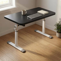 Manual Height-Adjustable Desk Wide Base Feet Hand Crank Desk