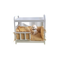 Dog Bed, Iron Frame Pet Bed, Comfortable Support, Non-Slip, Indoor Sleeping Mat for Large and Small Dogs