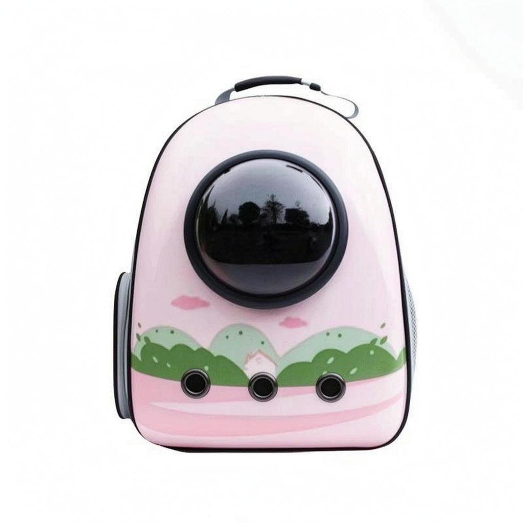 Bubble Window Pet Carrier Mesh Panel Astronaut Pet Backpack Ventilated