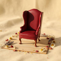 1:6 Scale Armchair Handmade Dollhouse Sofa Workmanship Miniature couch for Collectors, Hobbyists, Diorama