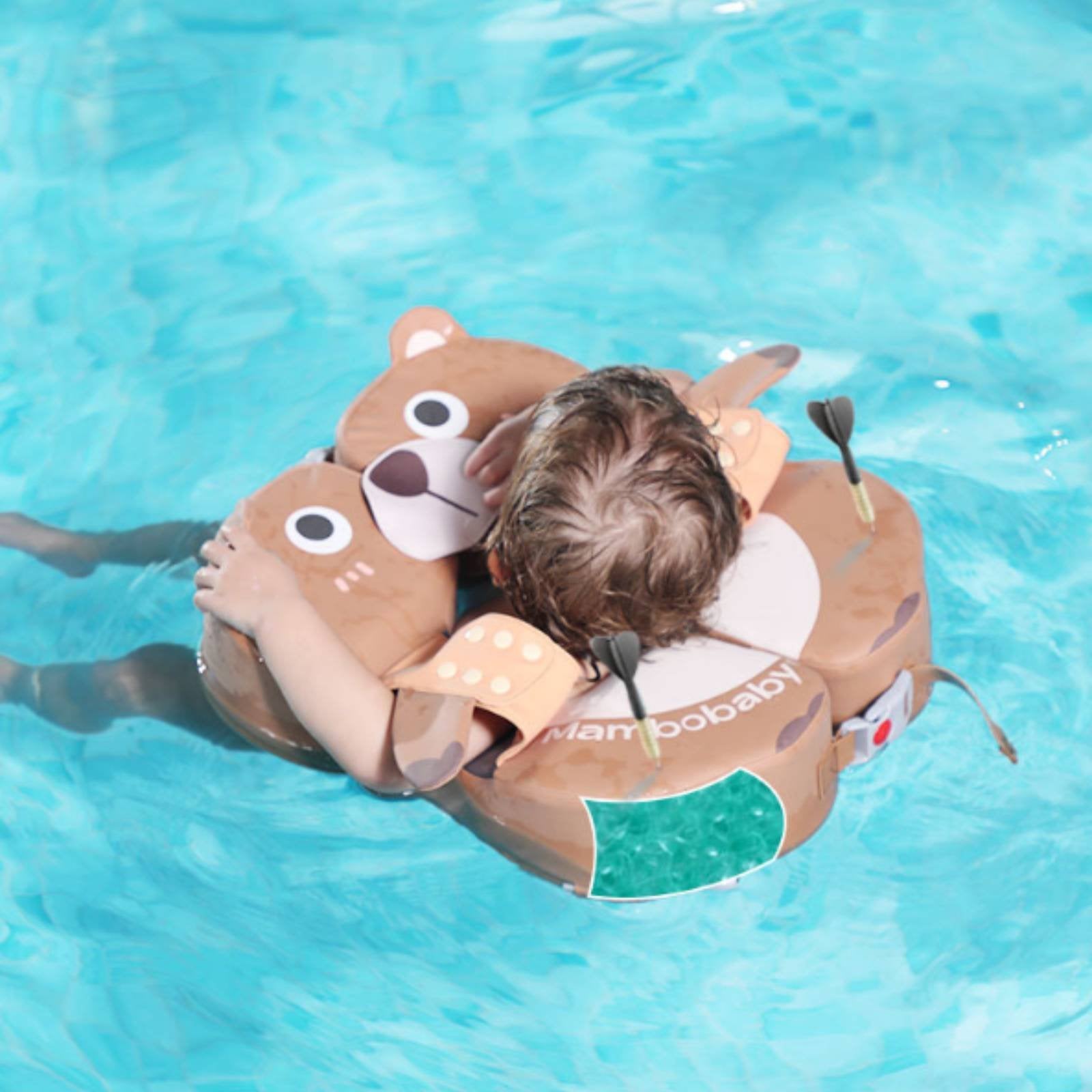 Armpit Swim Buoy Cute Bear Shape Non Inflatable Baby Buoy Leakproof for Babies