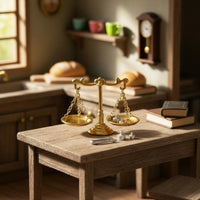 Miniature Balance Scale Highly Detailed for Collectors, Hobbyists