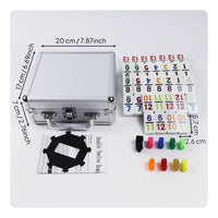 91 Pieces Math Tile Matching Game Portable Counting Dominoes for Classroom