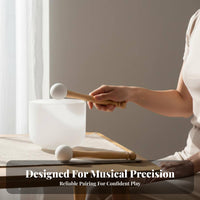 Crystal Singing Bowl Mallet Crystal Bowl Resonance Striker for Sound Healing Energy Cleansing Tools