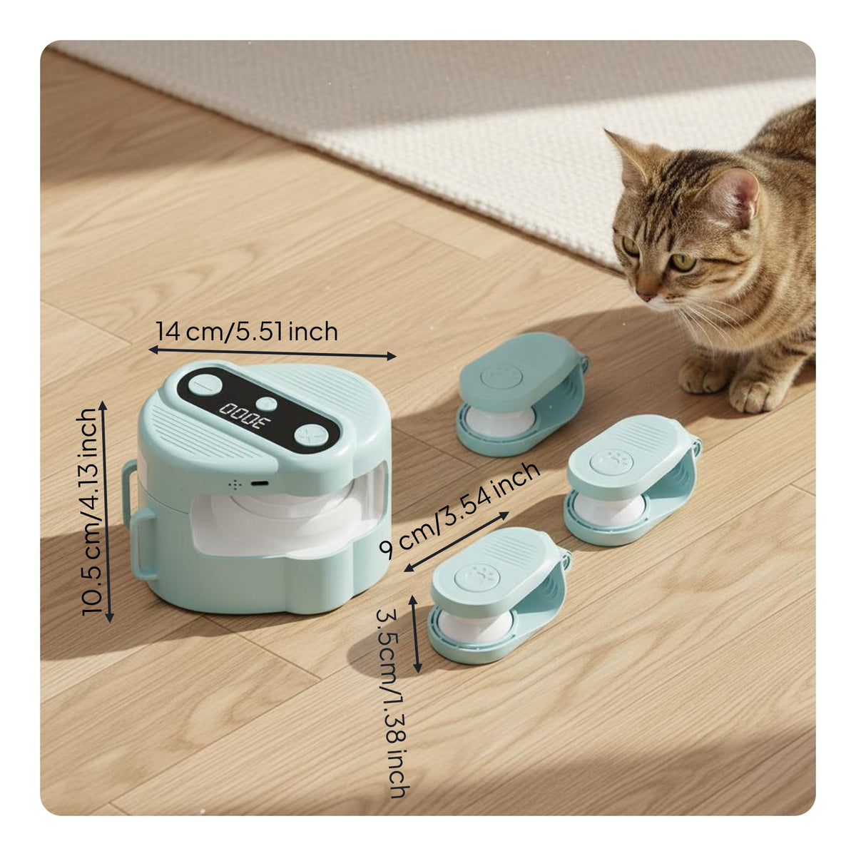 Wireless Control Cat Toy Unpredictable Movement Automatic Cat Teaser for Kittens