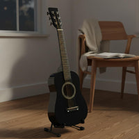 25 Inch Guitar Solid Wood Toy Guitar Easy to Play for Learning, Beginners