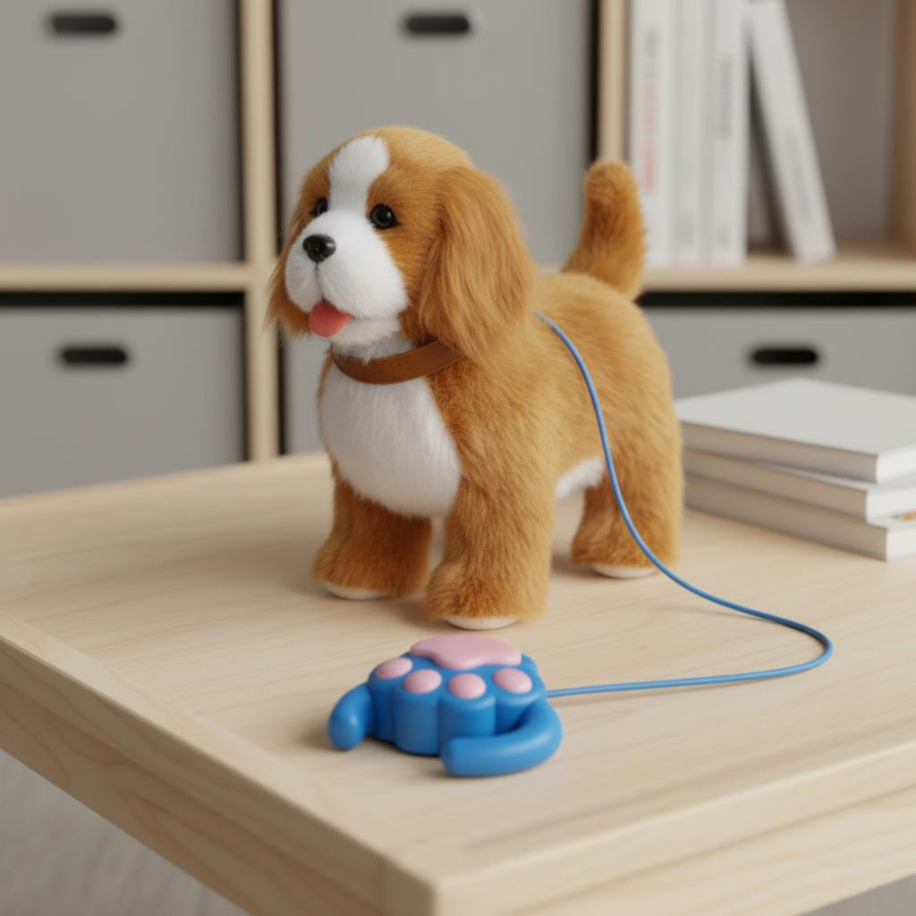 Singing Walking Puppy Toy Tail Wagging Interactive Talking Stuffed Dog