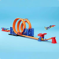 DIY Track Set Educational Pull Pull-Back Vehicle Track Set Easy to Assemble for Kids