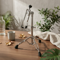 Adjustable Tripod Drum Stand Stable Drum Pad Mount Stand Heavy-Duty