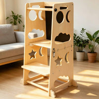 4 in 1 Activity Stand Multi Function Kids Kitchen Helper Blackboard for Toddlers