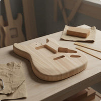 Maple Electric Guitar Body Unfinished Musical Instrument Part Customizable