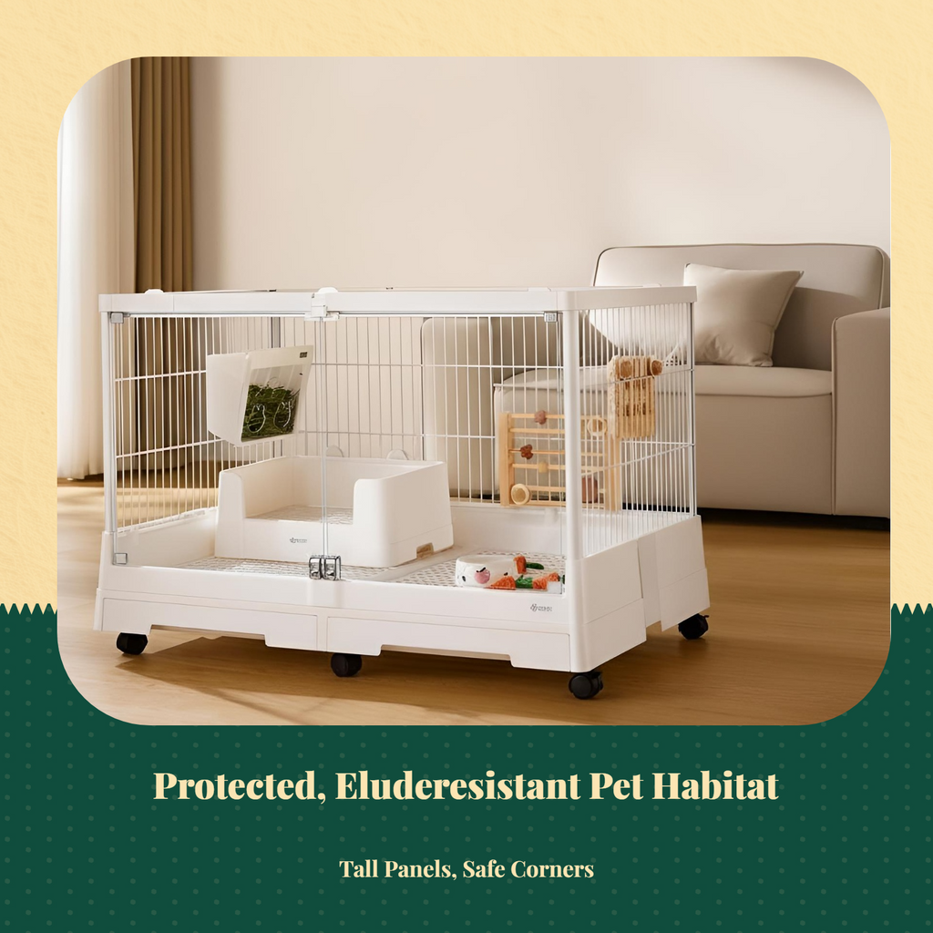 Acrylic pet enclosure with tray