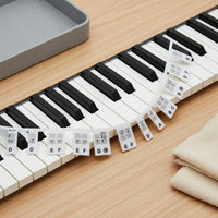 88 Key Piano Note Sticker Easy to Learn Silicone Piano Keyboard Guide