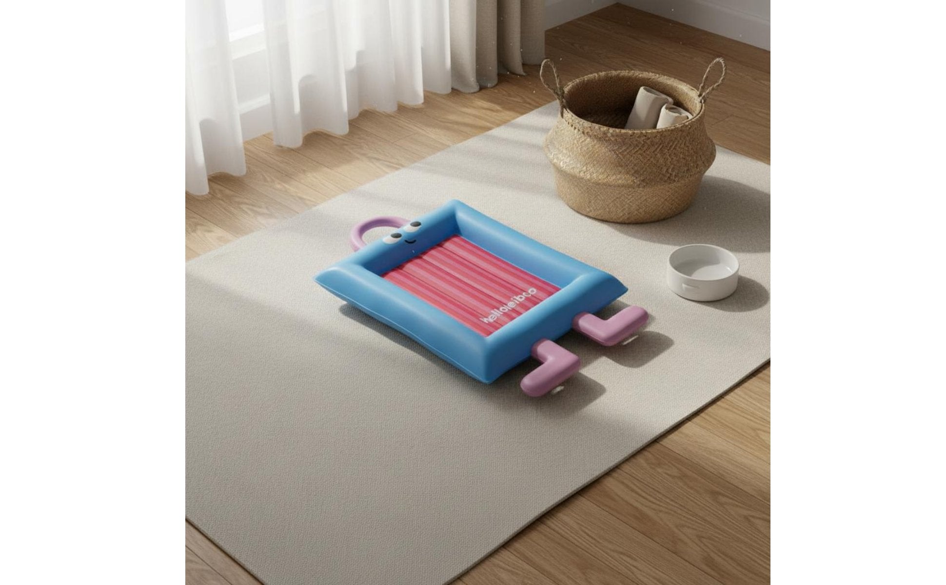 Pet Cooling Mat Waterproof Dog Summer Bed Raised Pillow Border for Dogs, Cats
