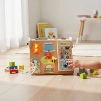 Circuit Busy Board Fourfour-Function Wooden Busy Board Educational for Children