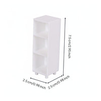 Miniature Storage Cabinet Versatile Use Tiny Storage Rack Model Decorative 3-Tier Mini Shelf for Kids, Collectors