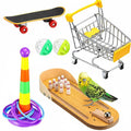 7 Pieces Parrot Toy Set Bright Colors Bird Training Toy Kit Long-Lasting