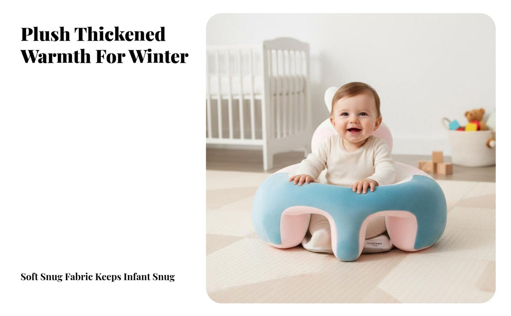 CreatureShaped Sitting Aid Learn to Sit Aid Soft Fabric Dinosaur Baby Sofa