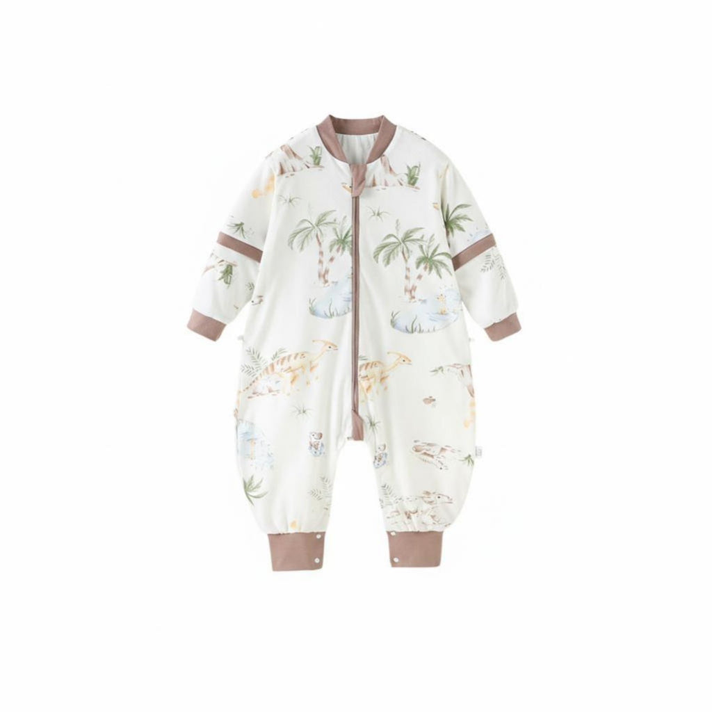 Split-Leg Sleepsuit Antishove-away Design mobility Sleepsuit year-round for young children