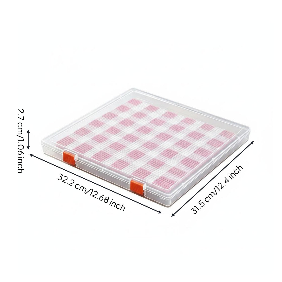 Bead Organizer Tray Box Leak-Resistant Bead Storage Box Clear with Lid Container