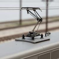HO Scale Pantograph Metal Body Railway Part Sturdy Base for Display Scene