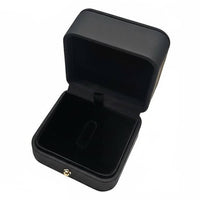 PU Leather Pin Box Elegant Design Commemorative Numismatic Display Case Secure Clasp Brooch Storage Box for Gift