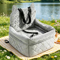 Dog Car Seat Bed Portable Car Dog Bed Quilted for Dogs