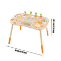 Exploratory Busy Table Smooth Edges Multifunctional Wooden Activity Sturdy Table Design Infant Toy for Young Children, Infants, Playroom