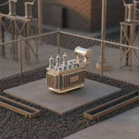 1:64 Scale Power Converter Model Detailed Diorama Accessory Resin Material Hobby Supply for Dioramas