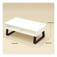 1:12 Scale Coffee Table Decorative House Model Decor Minimalist Design