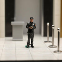 Tiny Security Man Figurine Collectible Item 1 Inch People Figures for Collectors