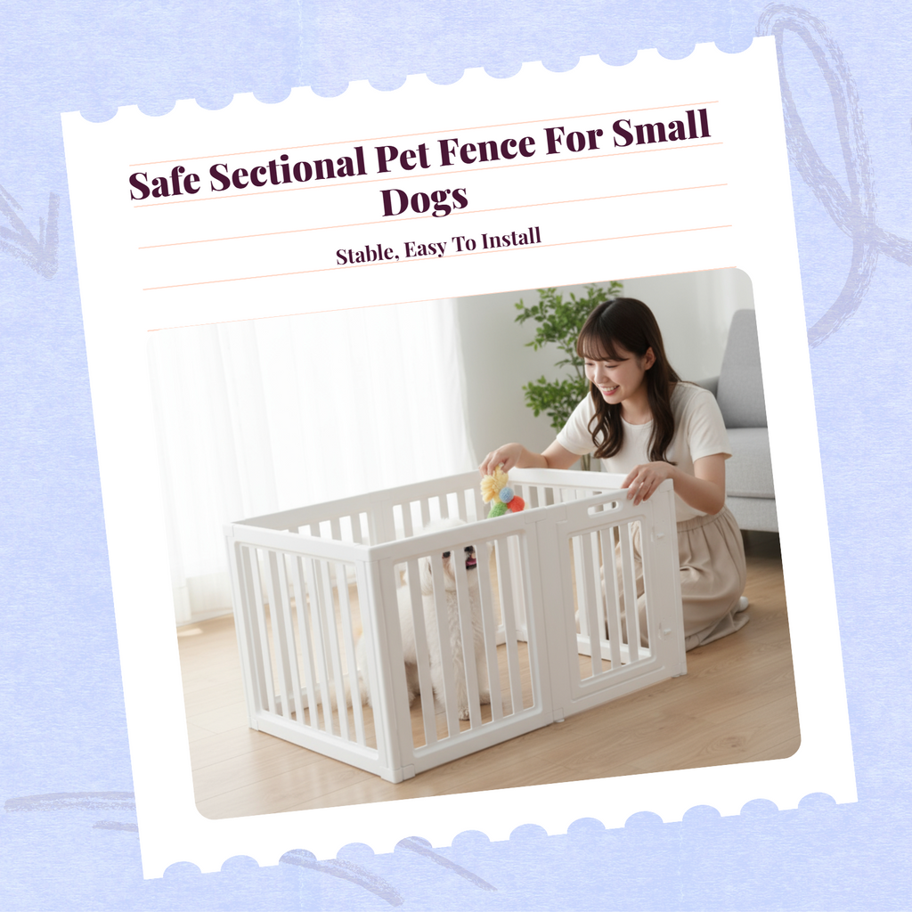 Expandable dog playpen, easy setup