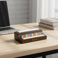 Wooden Guitar Pick Box Solid Wood Music Accessory Hand Polished for Teaching