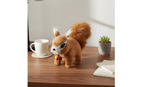 Electric Squirrel Toy Walks Walking Squirrel Stuffed Animal Wags Tail for Gift
