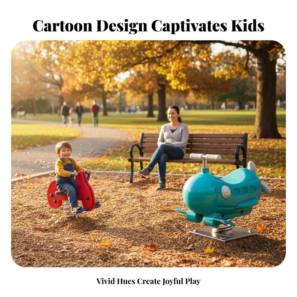 CreatureShaped Bouncy Ride Easy-Grip Handles coil bouncy toy Built-in Footrests Brightly Colored for Preschoolers, Kindergarten