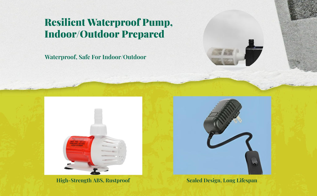 Silent adjustable aquarium pump