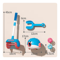 Vacuum-Style Push Toy Wheeled Push-and-Roll Cart Toy Rattling for Children