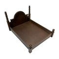 Solid Wooden Cat Luxury Bed Look Solid Wood Dog Bed Double-Sided Cushion Animal Furniture for Dogs