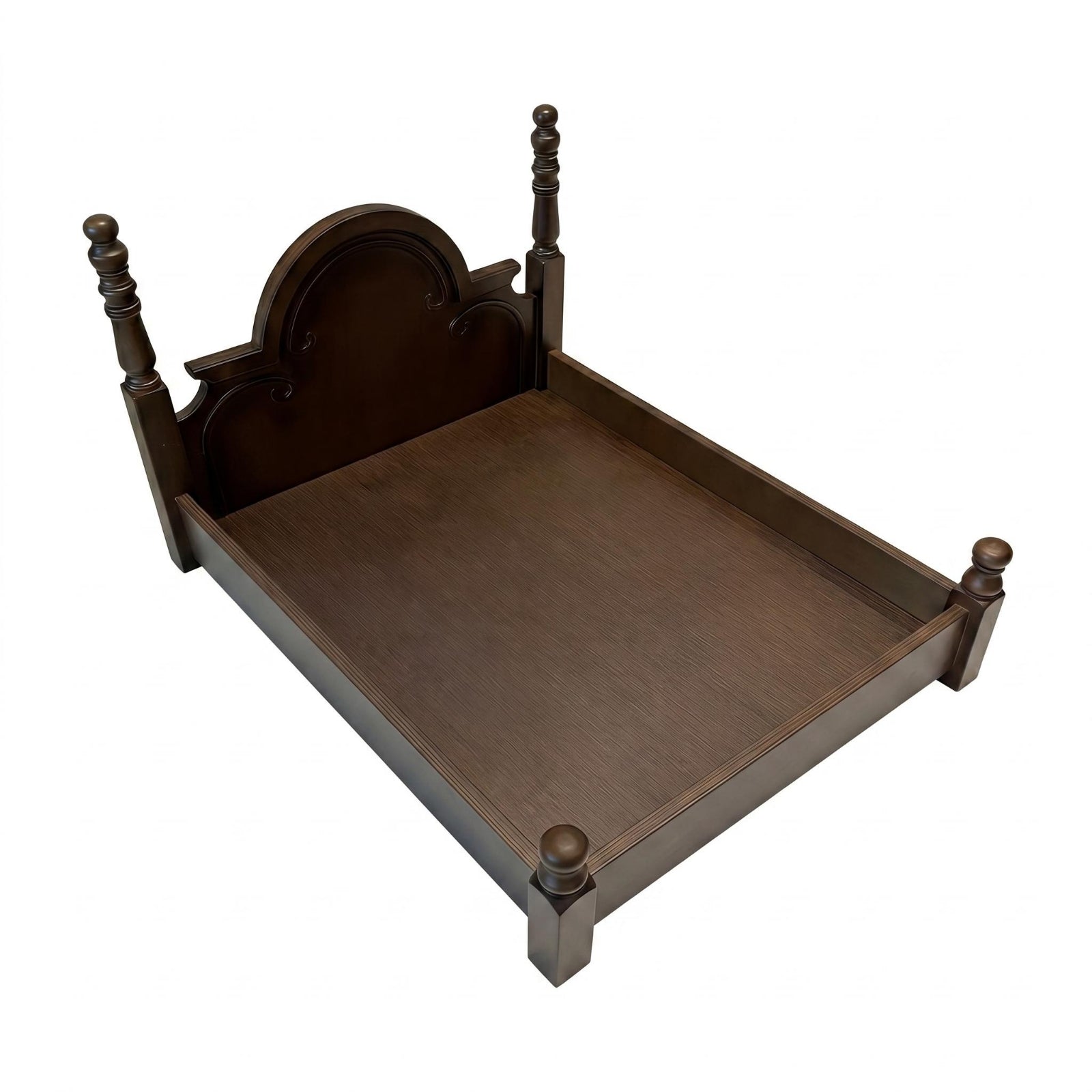 Solid Wooden Cat Luxury Bed Look Solid Wood Dog Bed Double-Sided Cushion Animal Furniture for Dogs